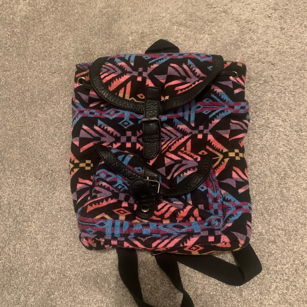 Small Colourful Aztec backpack - Picture 3 of 5